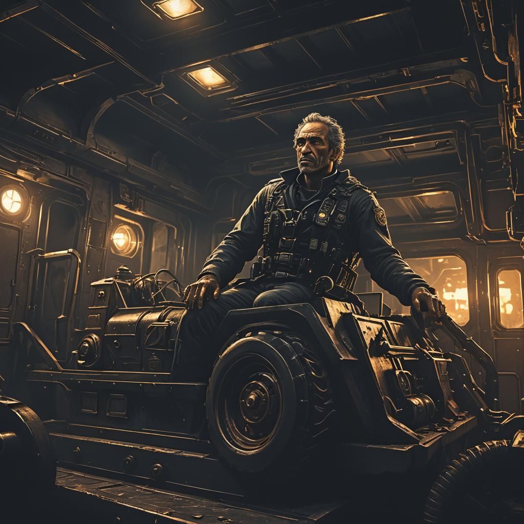 Trevor Phillips Wakes in Armored Car: Cinematic Dark Fantasy