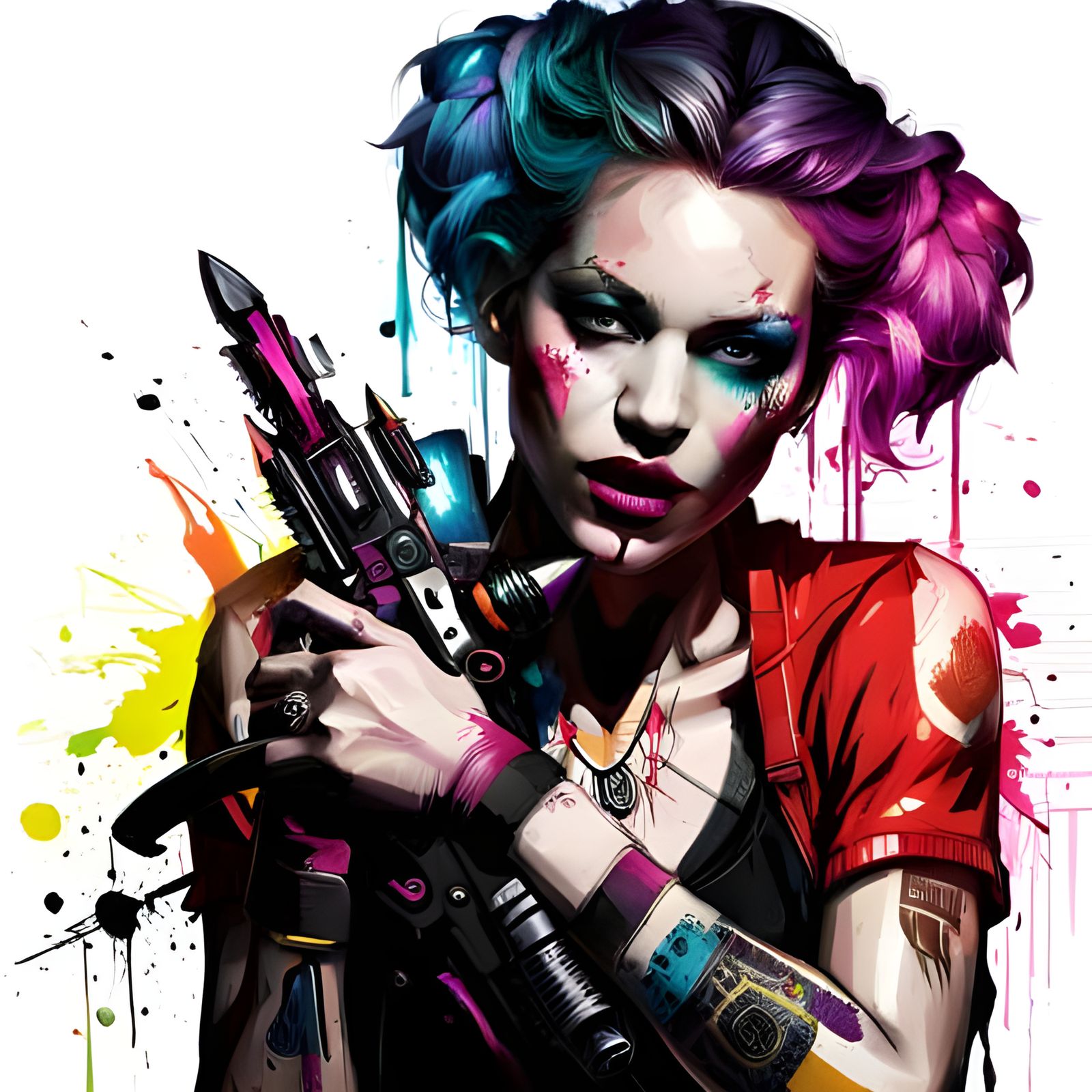 Anarchic Punk Girls with Crazy Weapons