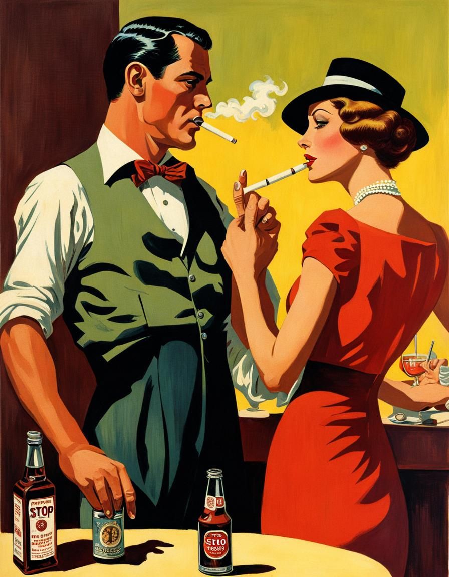 Pulp Art: Man and Woman's Transformation