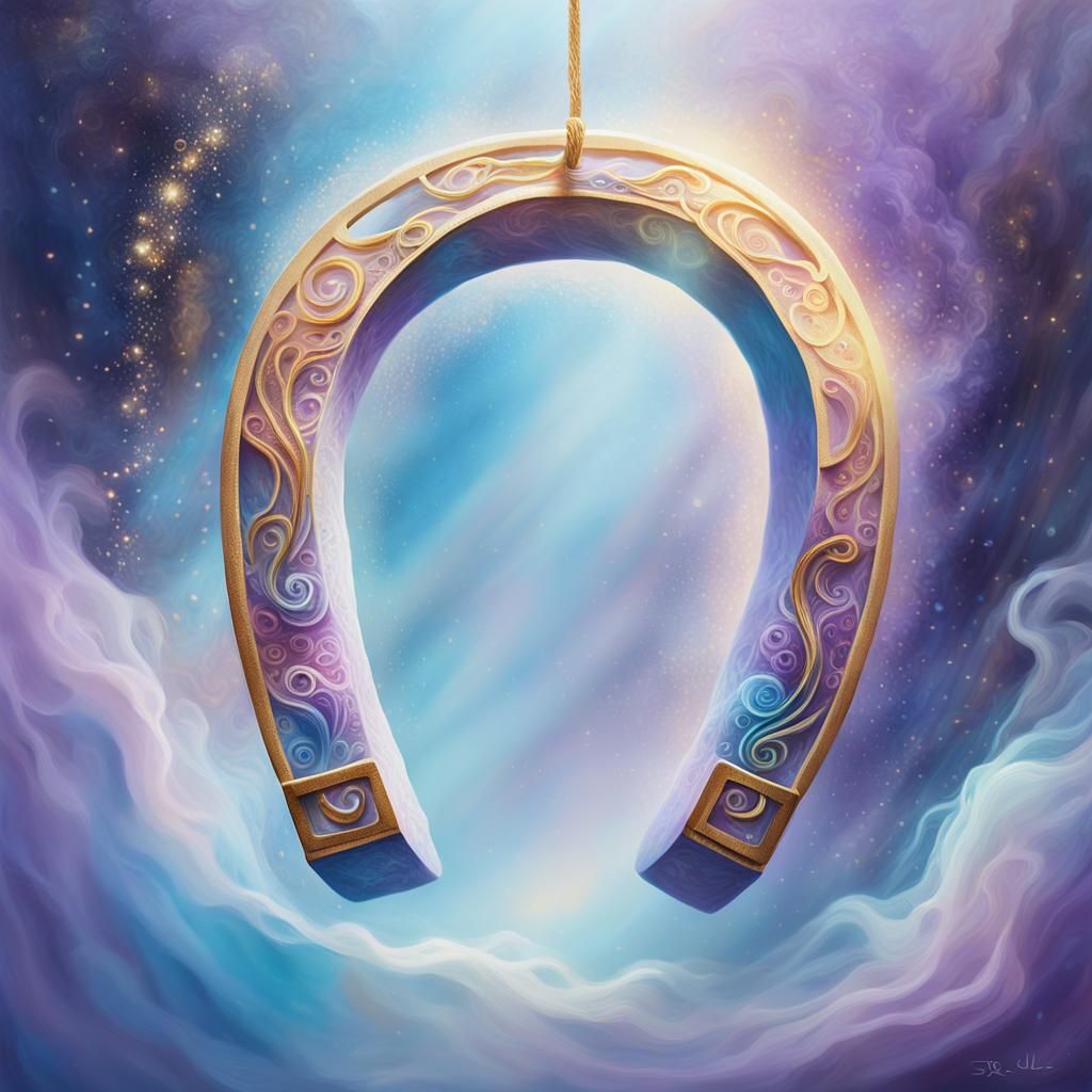 Ethereal Horseshoe in Abstract Magical Realism