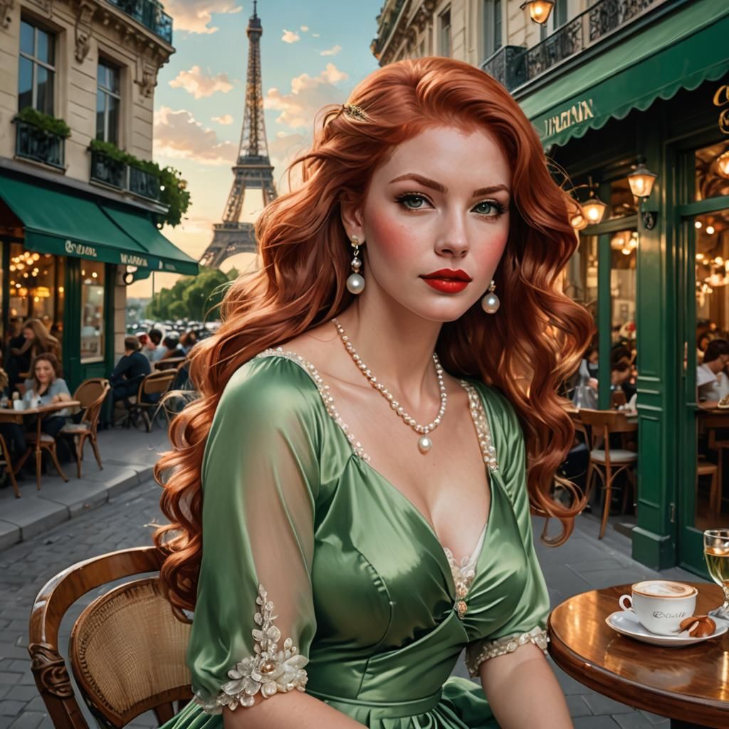 Beautiful Woman In Paris