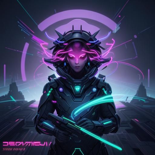 Futuristic Brain with Glowing Neural Pathways: Digital Reali...