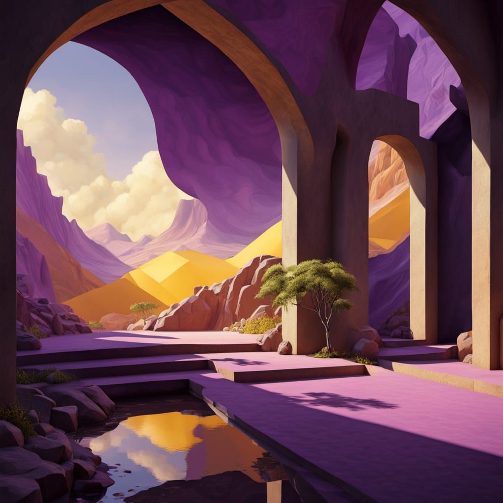 Surreal Heart Geometry in Dark Fantasy Style