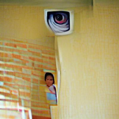 Surreal Image of Omnipresent Mother