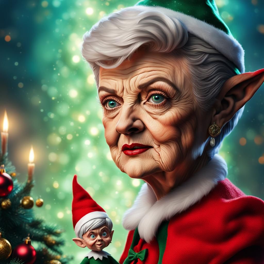 Creepy Elf: Angela Lansbury as Shelf Elf