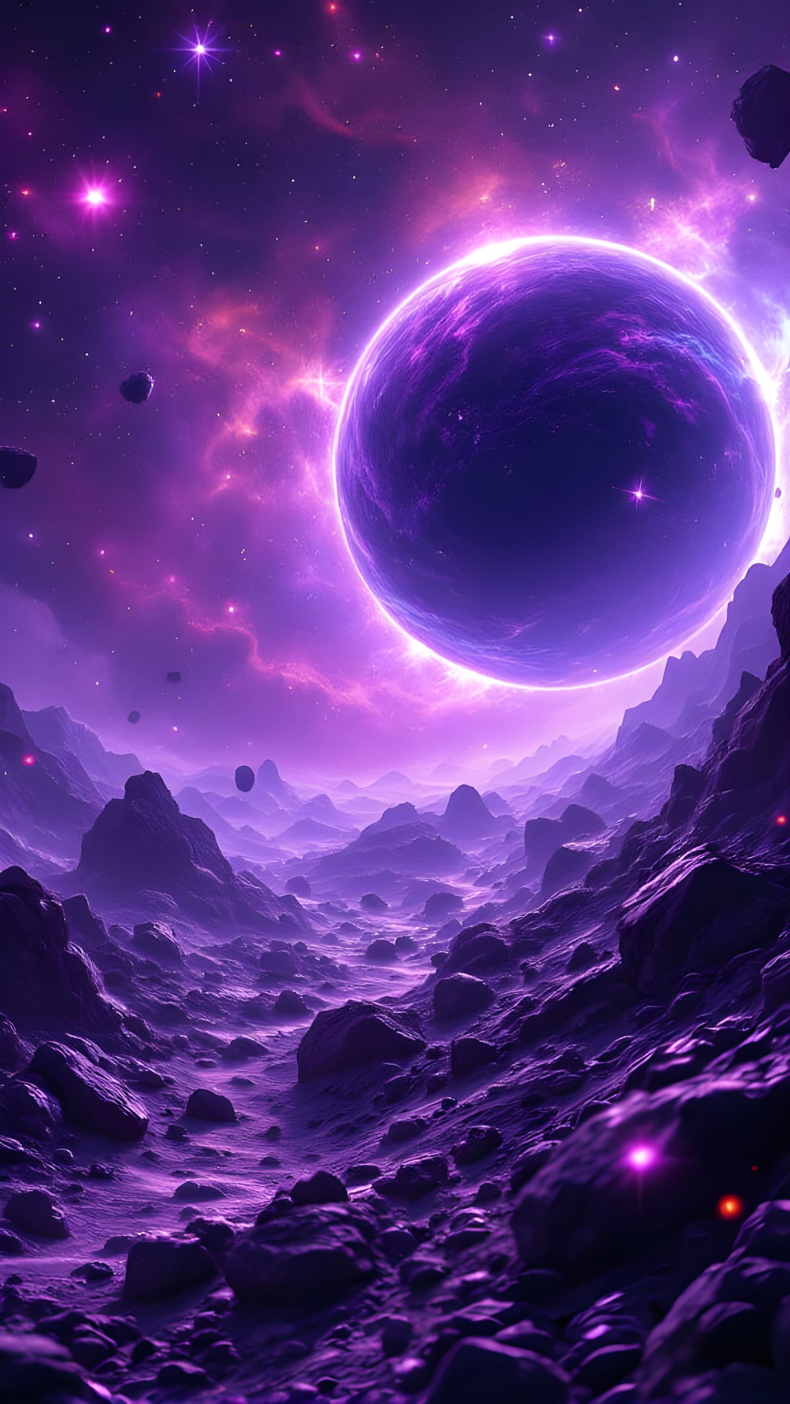 Purple Gradient Planet