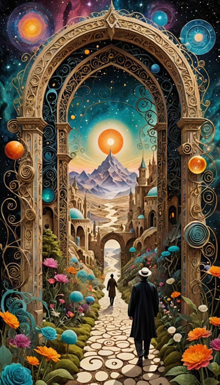 Cosmic Portal: A Sufism Calligraphic Journey