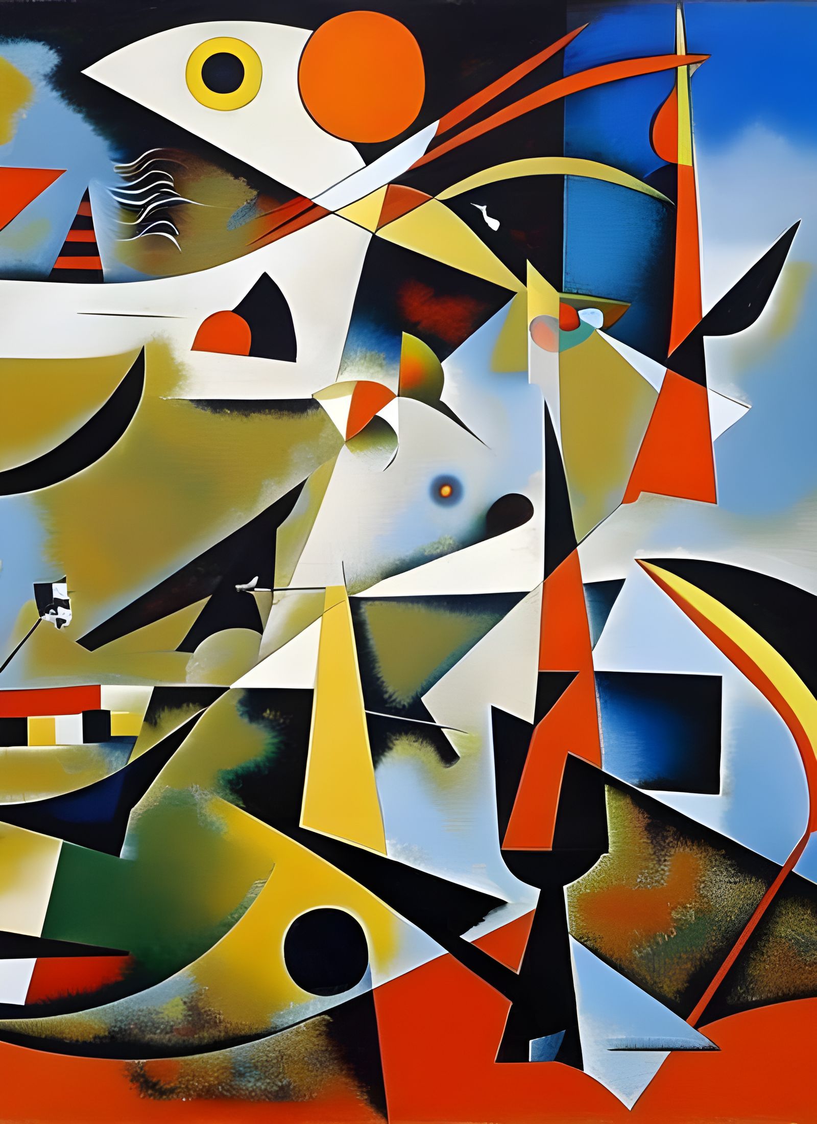 Abstract Chaos: A Modern Art Painting