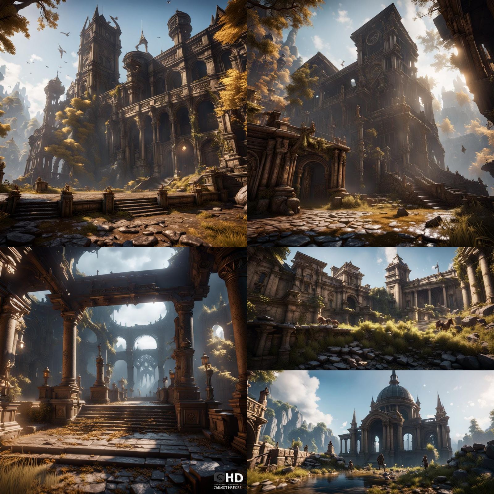 Epic 3D Videogame Graphics in Cinematic Style