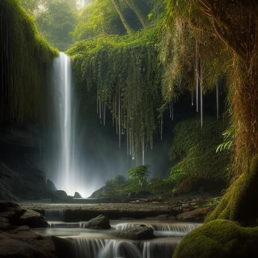 Jewel Changi Airport's Indoor Forest at Dusk