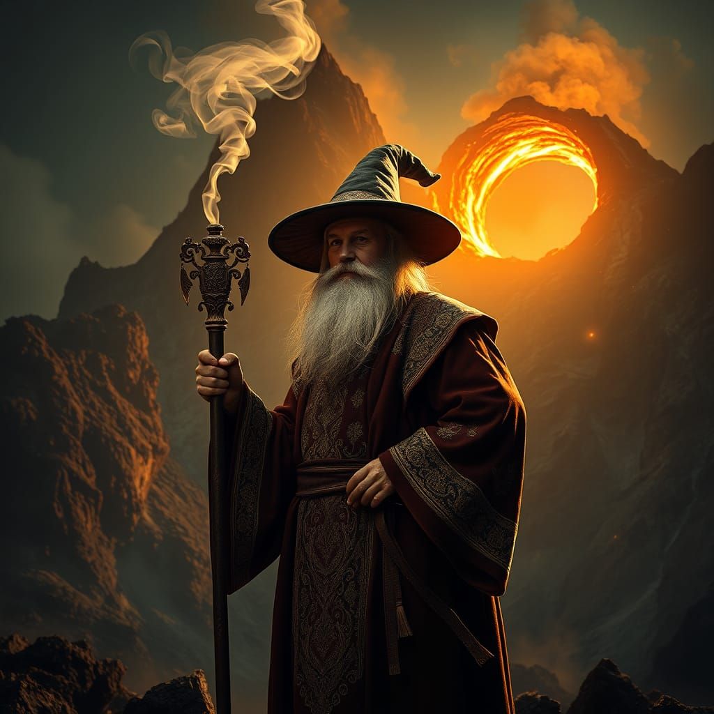 Wizard's Mountain Blasting, Cinematic Photography Style