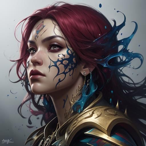 Hyperrealistic Portrait: Illusion Wrapped In Temptation