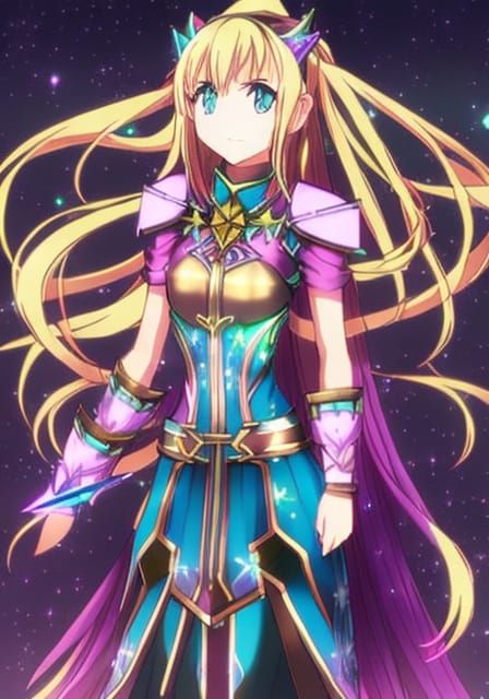 Cute cosmic magical girl