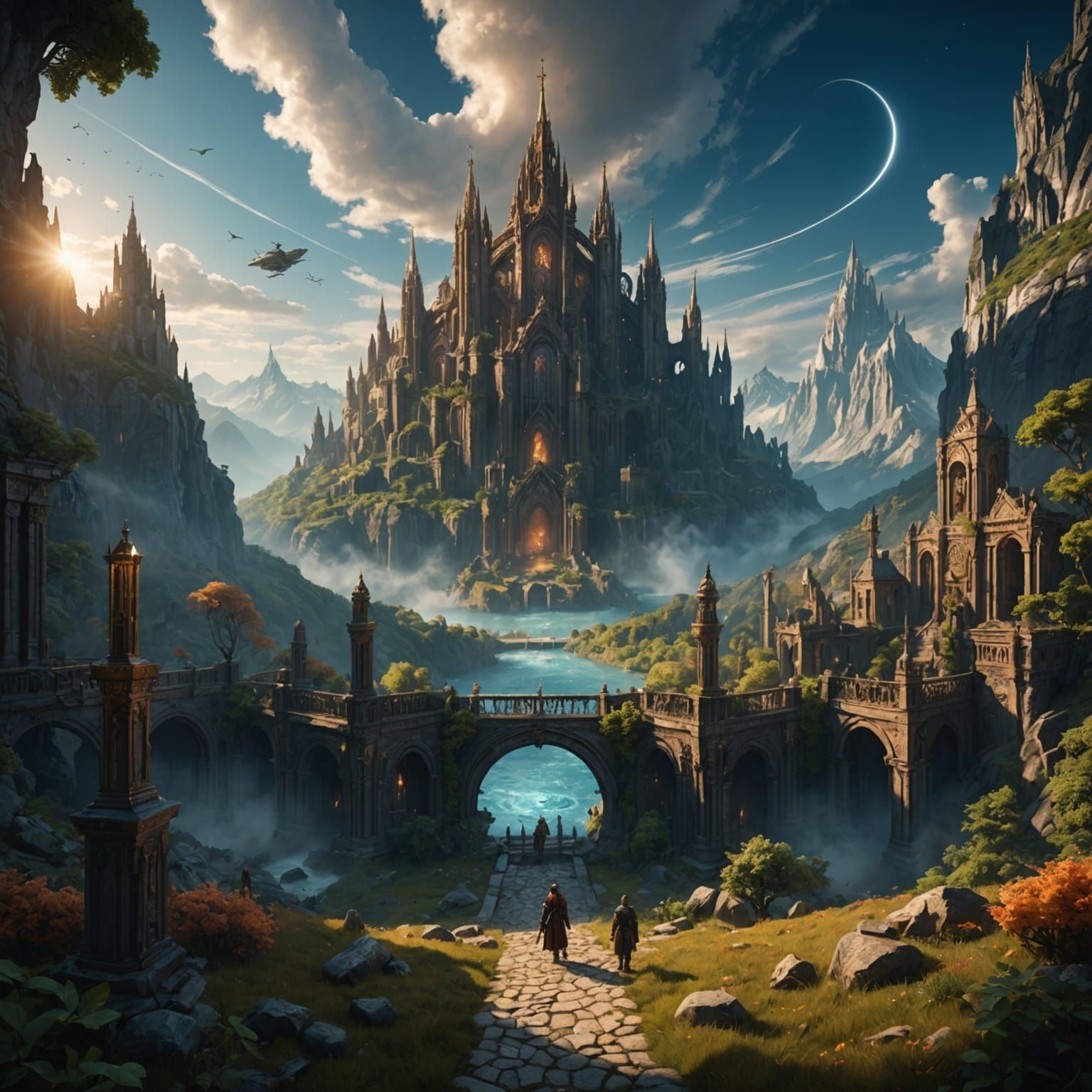 Divine Matte Painting: God as Salvation