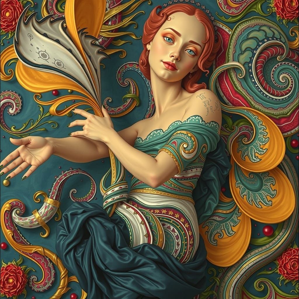 Detailed Sculpture of Glory in Hyperrealistic Style