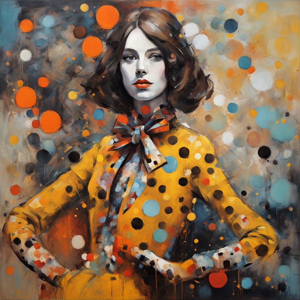 Android and Dalmatian: A Polka Dot Renaissance Portrait