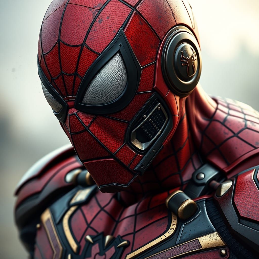 Hybrid Superhero: Spiderman, Hulk, and Iron Man