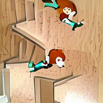 Lois Griffin Downstairs Mishap: An AI Rendition