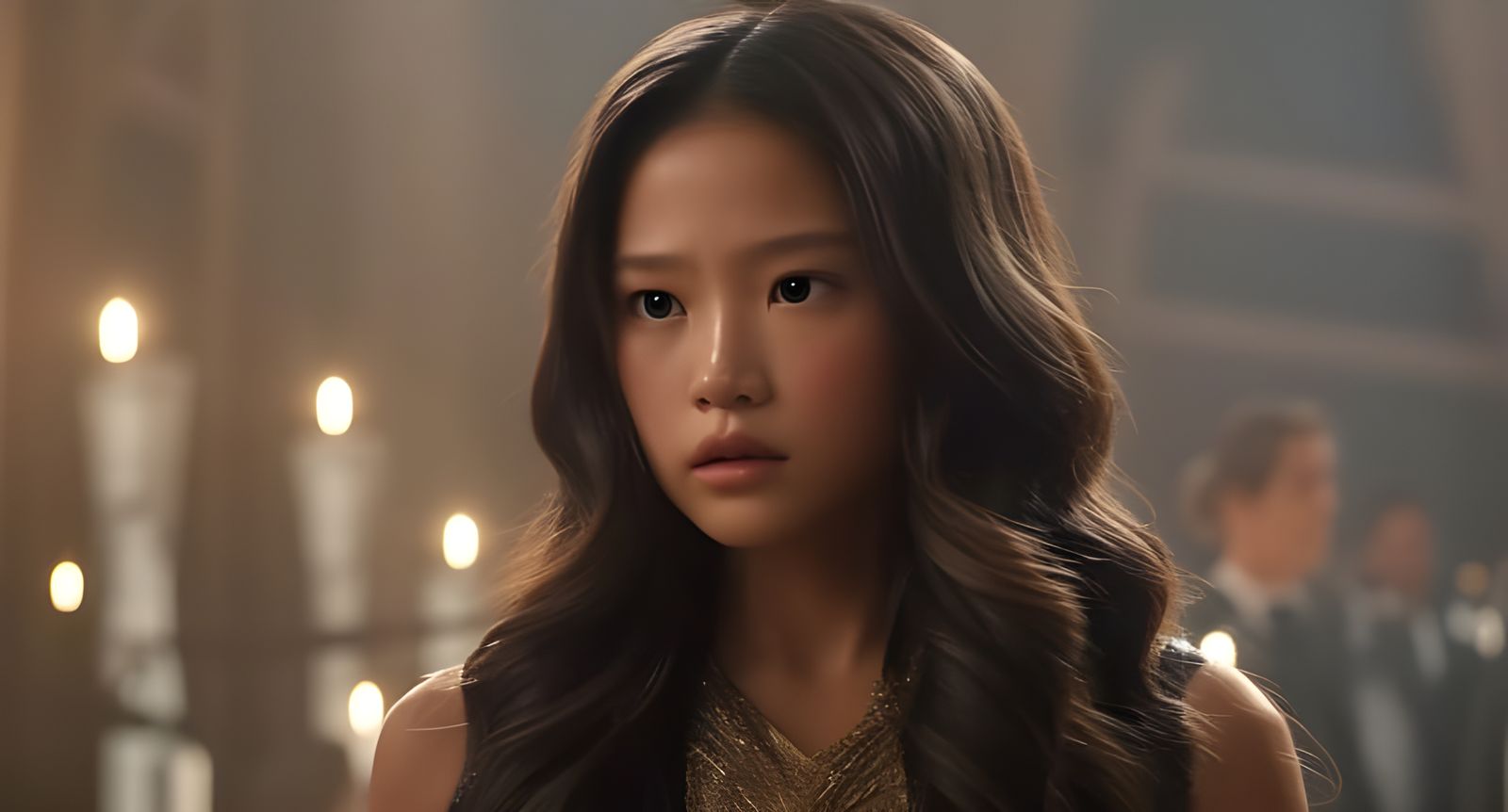 Jenna Ortega as Angel of Death: Hyperrealistic Portrait