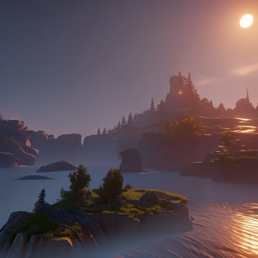 Elegant Action in 3D Game Cinematic Style