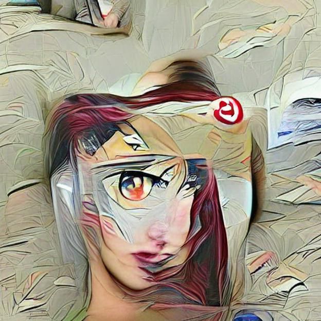 Anime-Style Woman Portrait