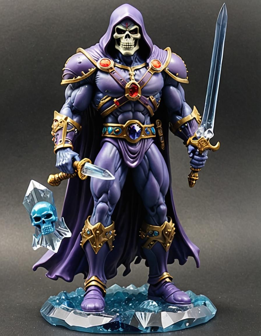 Sculpture of Skeletor, Masters of the Universe, MOTU