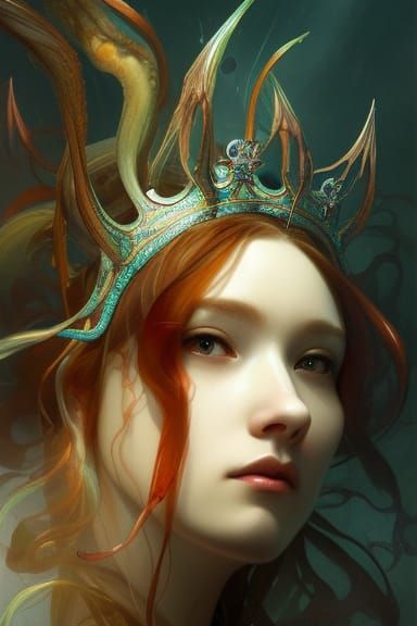 Asian mermaid princess