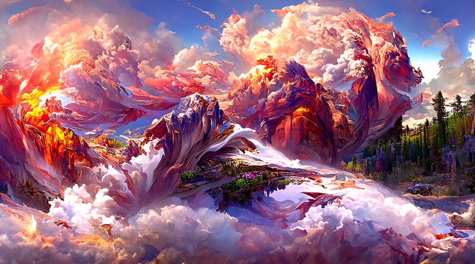 Rocky Mountain National Park: Surreal Digital Art