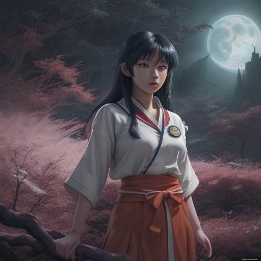 Kagome Higurashi as Astronaut: Fantasy Concept Art