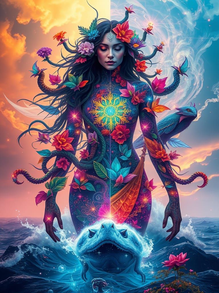 Ethereal Wild Woman Unveils Dreamlike Fantasy Landscapes