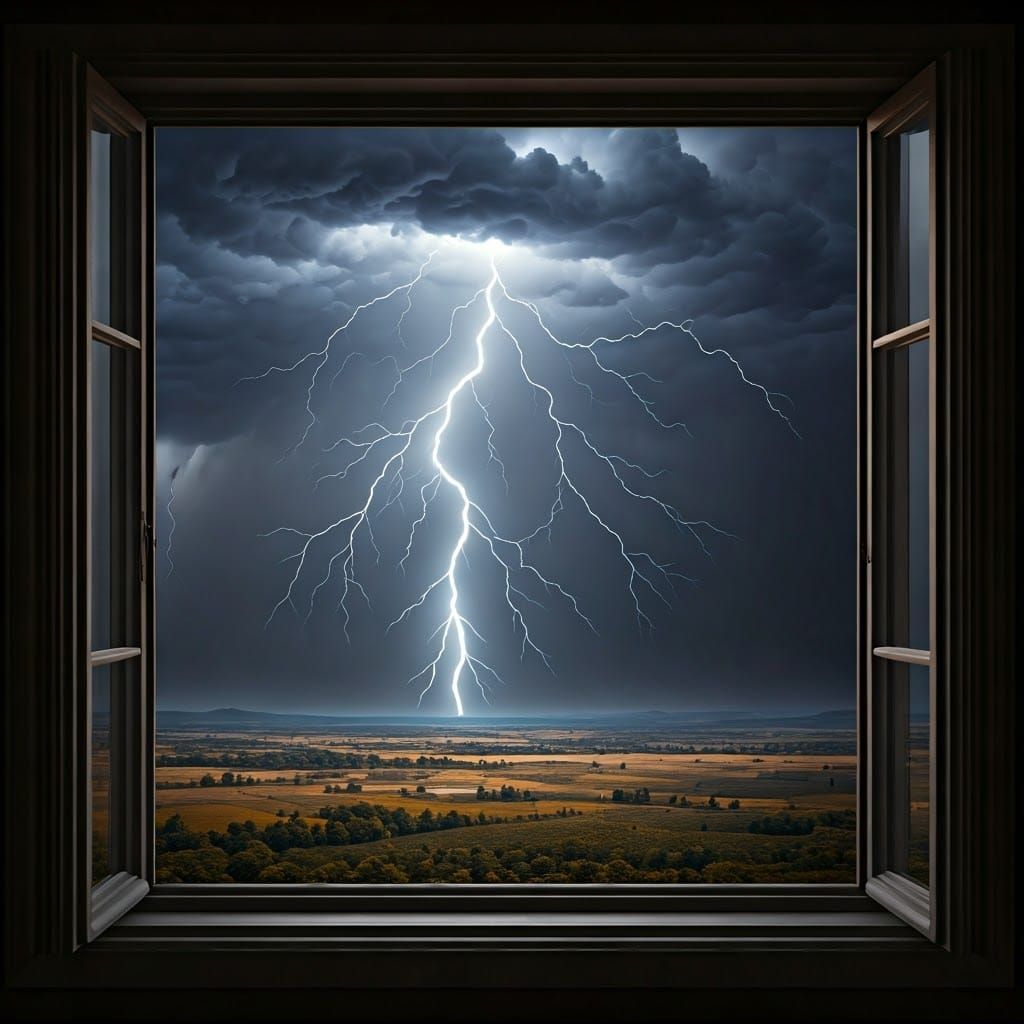 Stormy Landscape with Dynamic Lighting in Filmic 3D