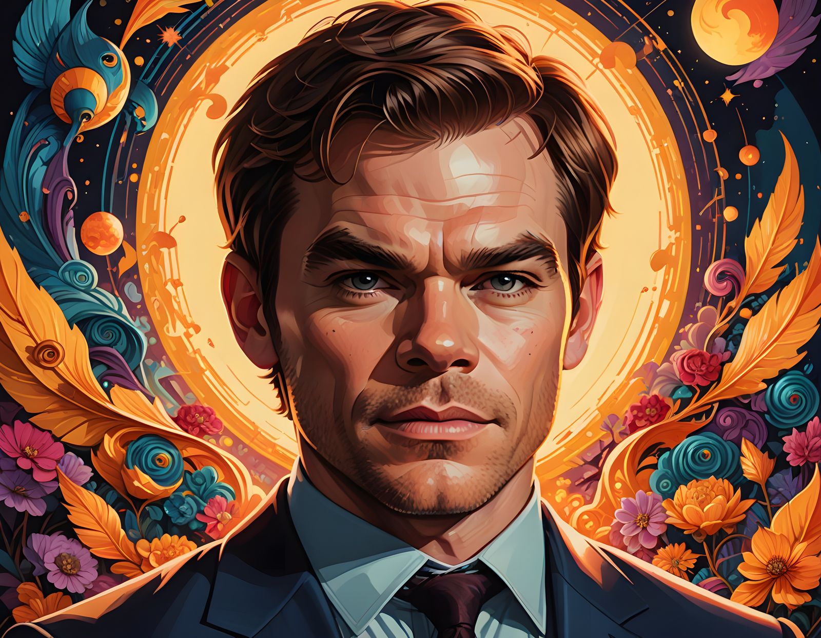 Chibi Michael C Hall as Dexter Morgan in Golden Hour