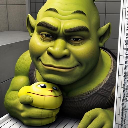 Shrek, Person, Math, and Banana Image