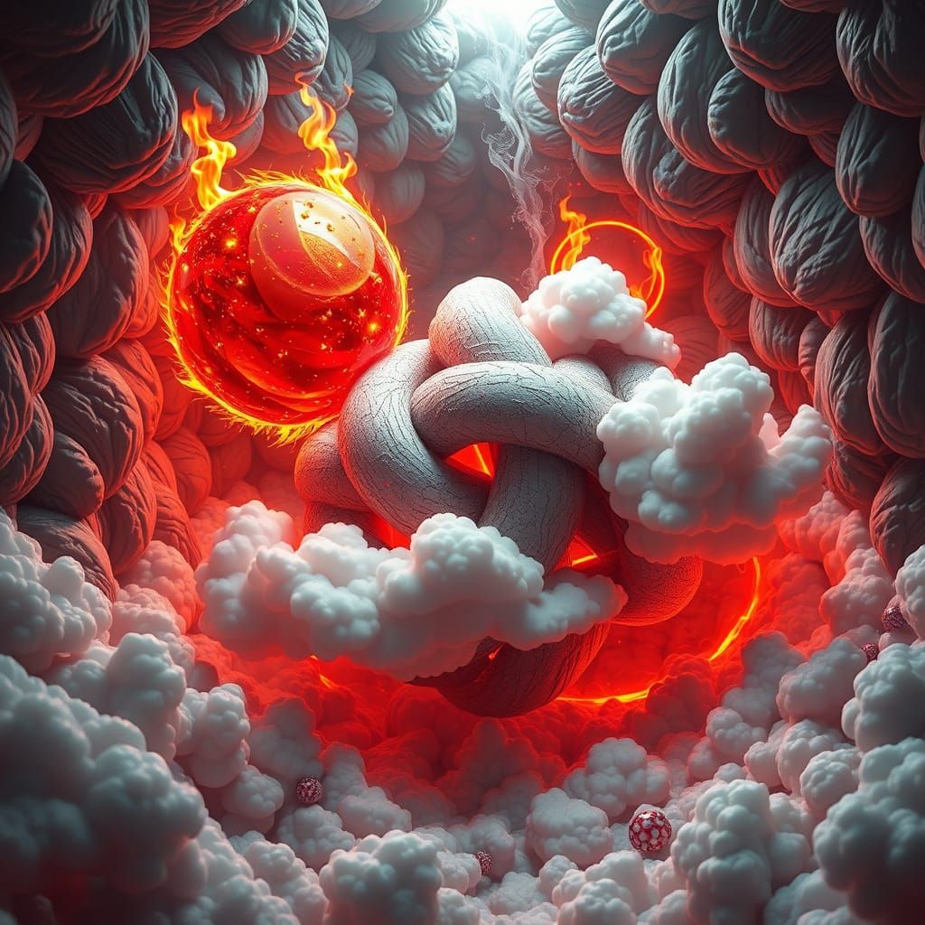 Surreal Mindscapes in 3D Anime Style