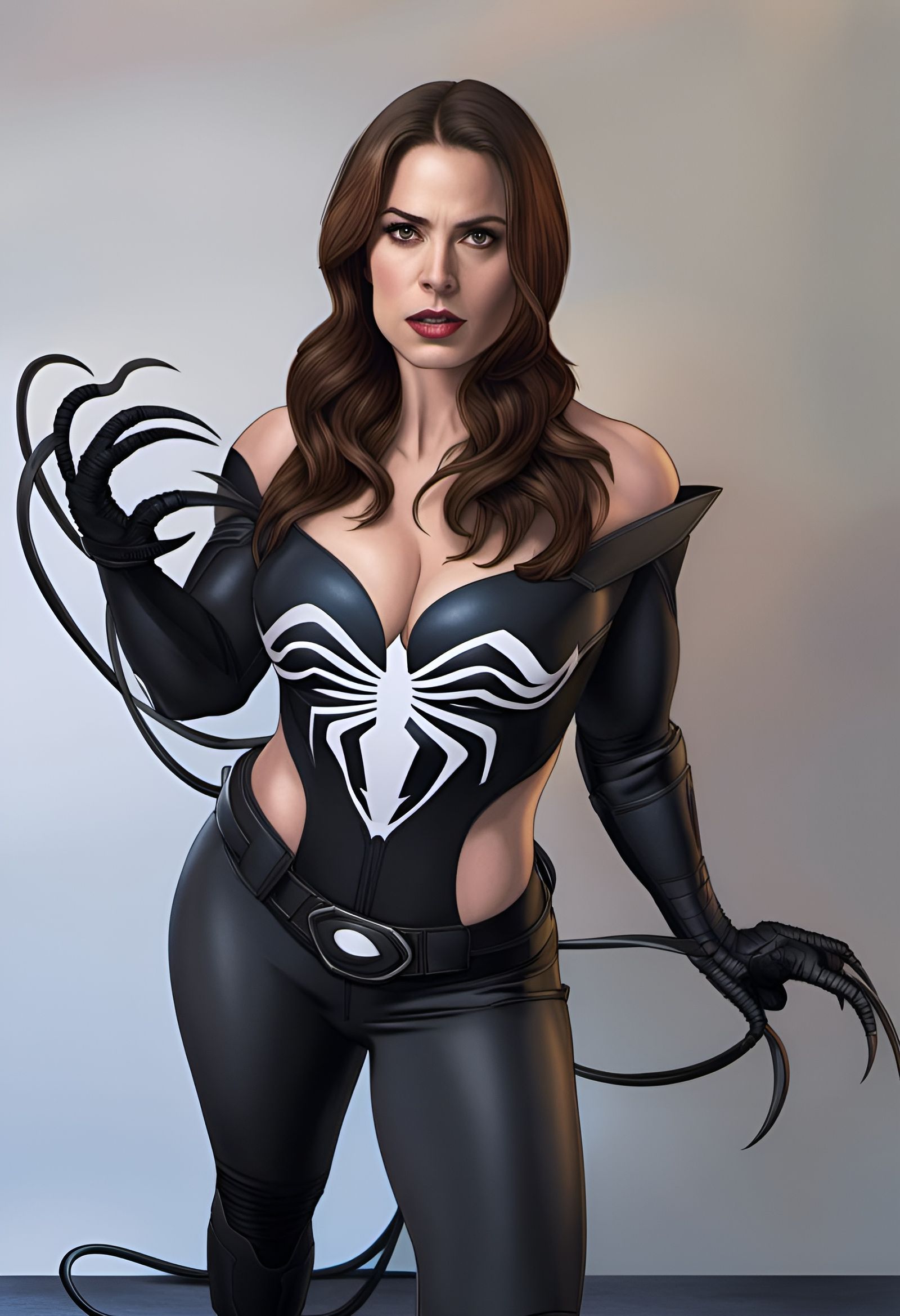 Hayley Atwell as Muscular She-Venom: Photorealistic 4K