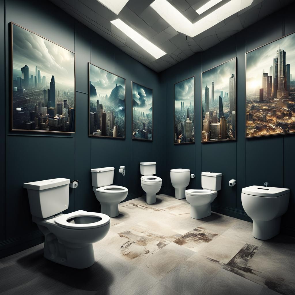 Toilets Deliberate Over Graphs: Digital Matte Painting