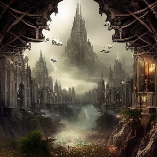 Nature Integrated: A Maximalist Digital Matte Painting