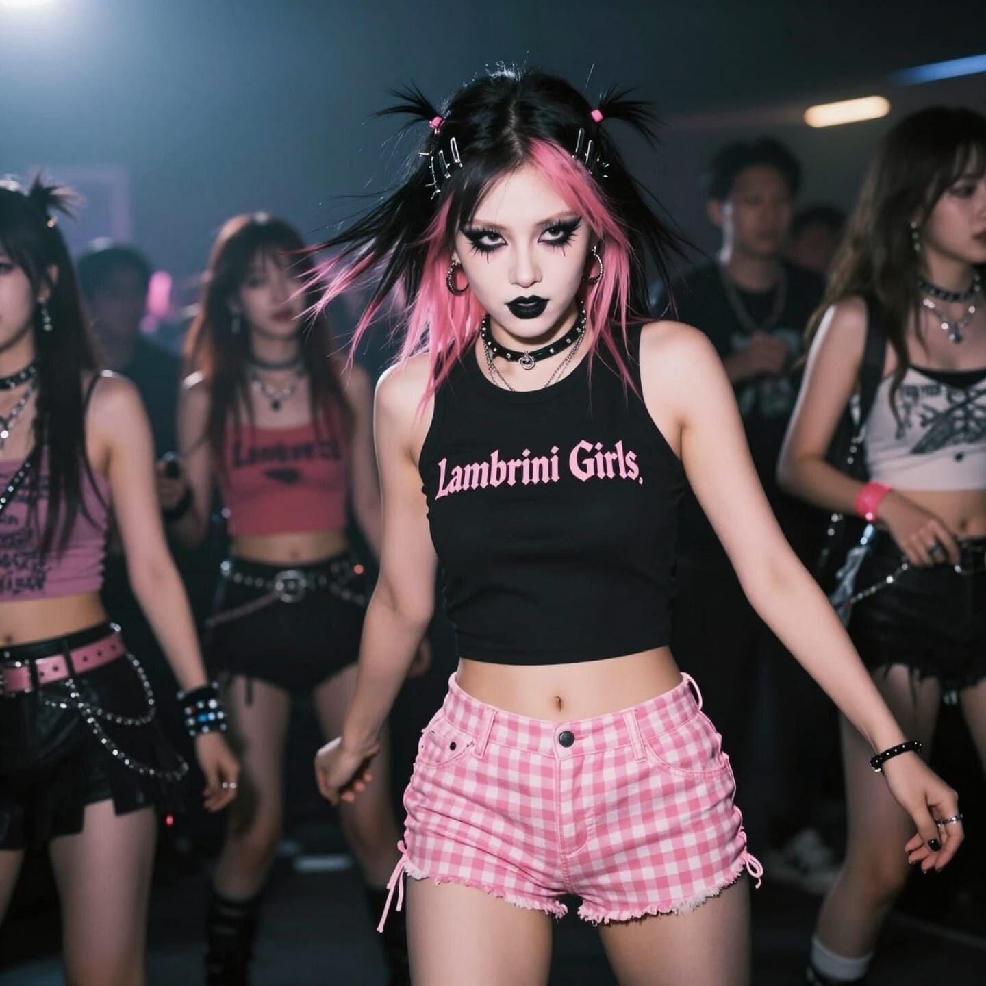 Punk Girl Dancing at Lambrini Girls Concert