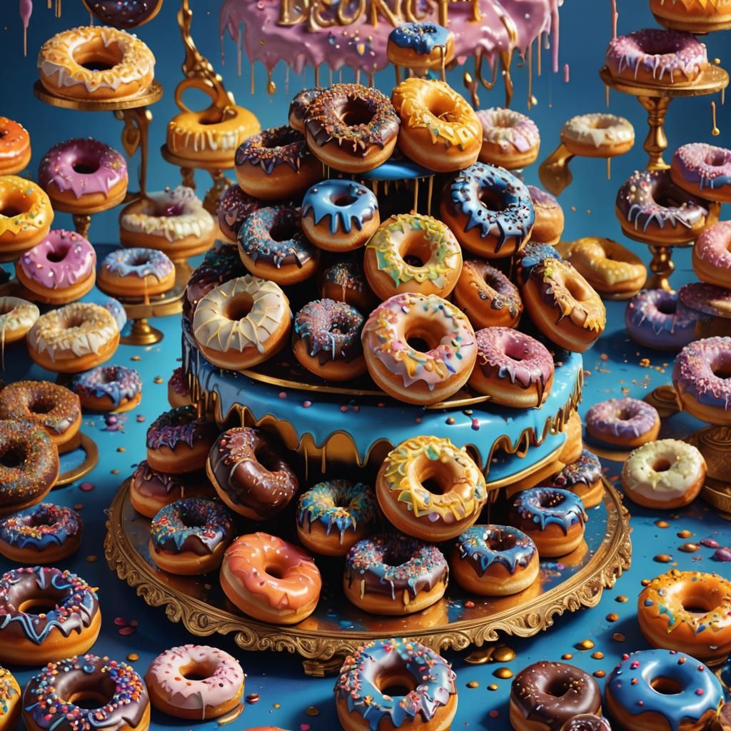 Delicious Donut Display in Unreal Engine Style
