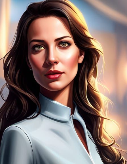 Arwen as Doctor: Photorealistic Digital Painting