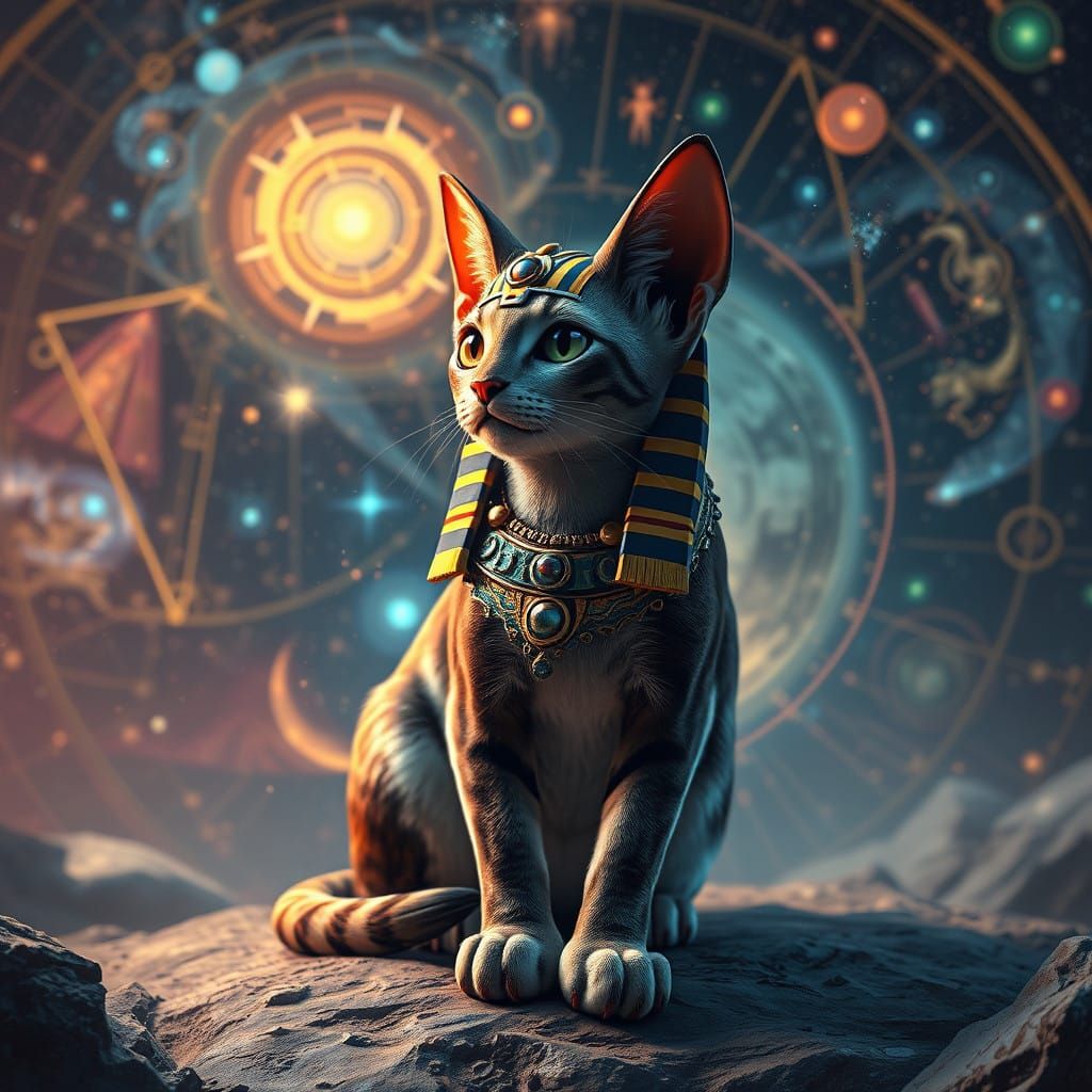 Egyptian Mystic in Cosmic Astrology Realm