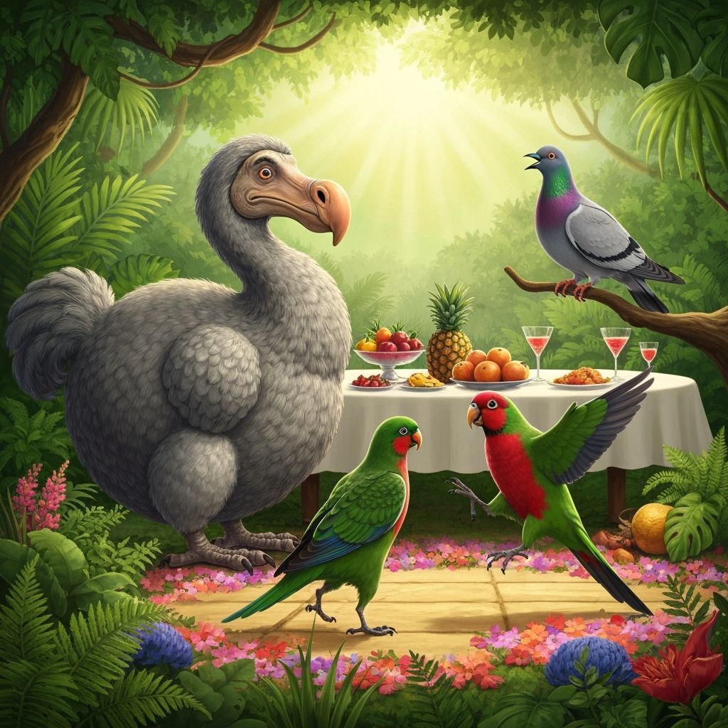 Extinct Birds Throw an Extravagant Rainforest Party