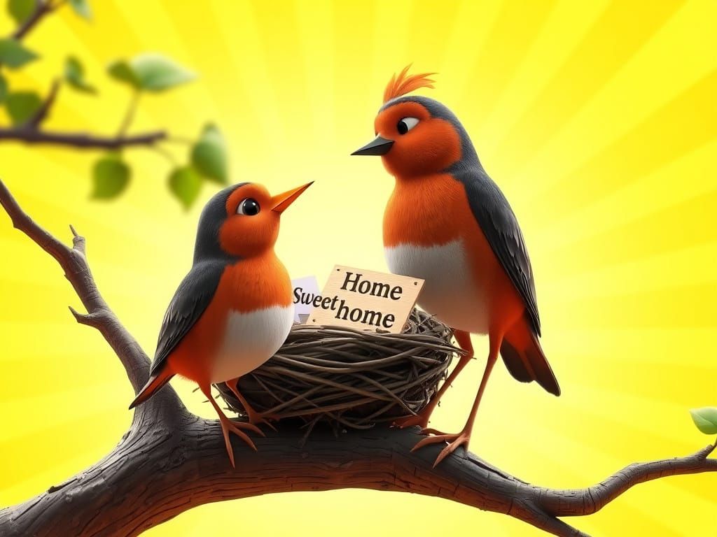 Robin Proudly Surveys its New Home