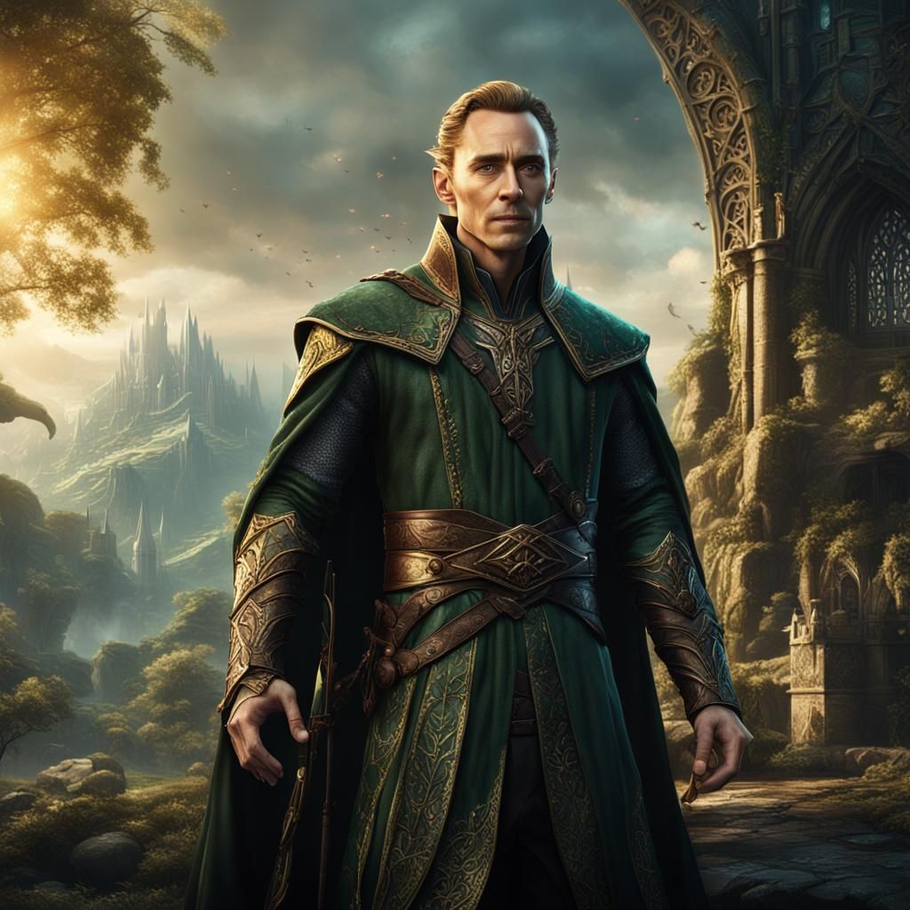 Tom Hiddlestone as Elven Lord: Fantasy Art