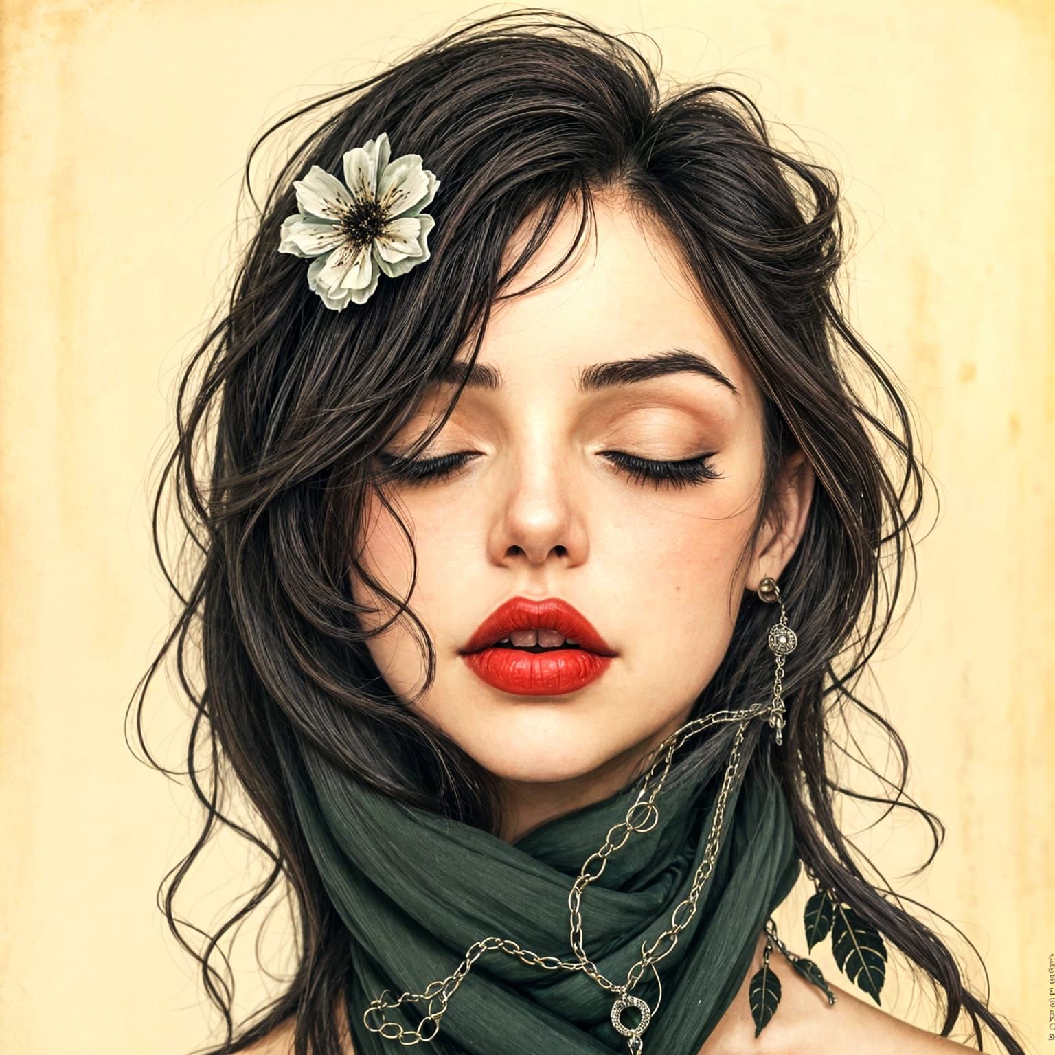 An AI Interpretation of a Passionate Embrace