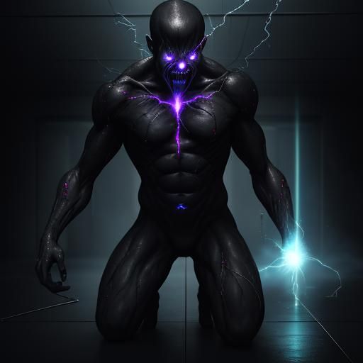 Protagonist's Energy Beam Lifts Evil Prisoner