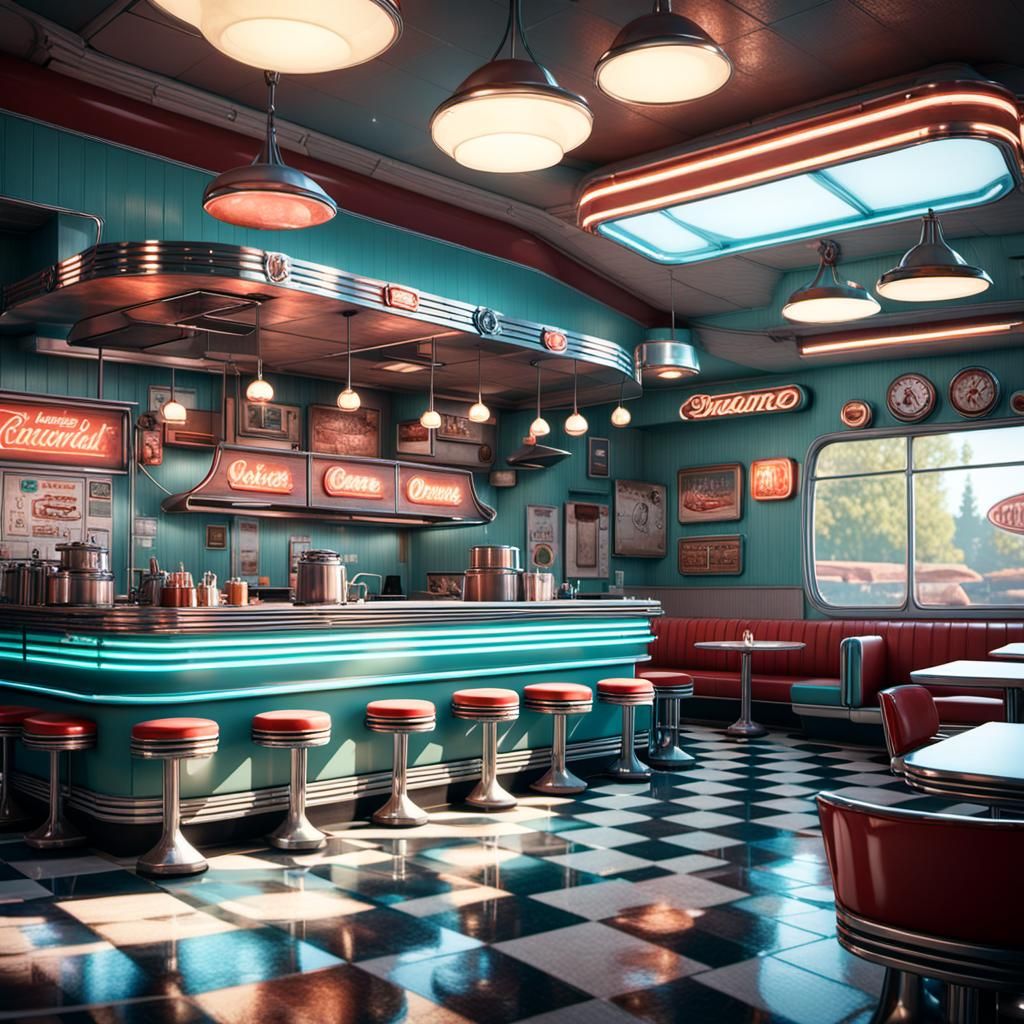Abandoned 1950s Diner in Cinematic 3D
