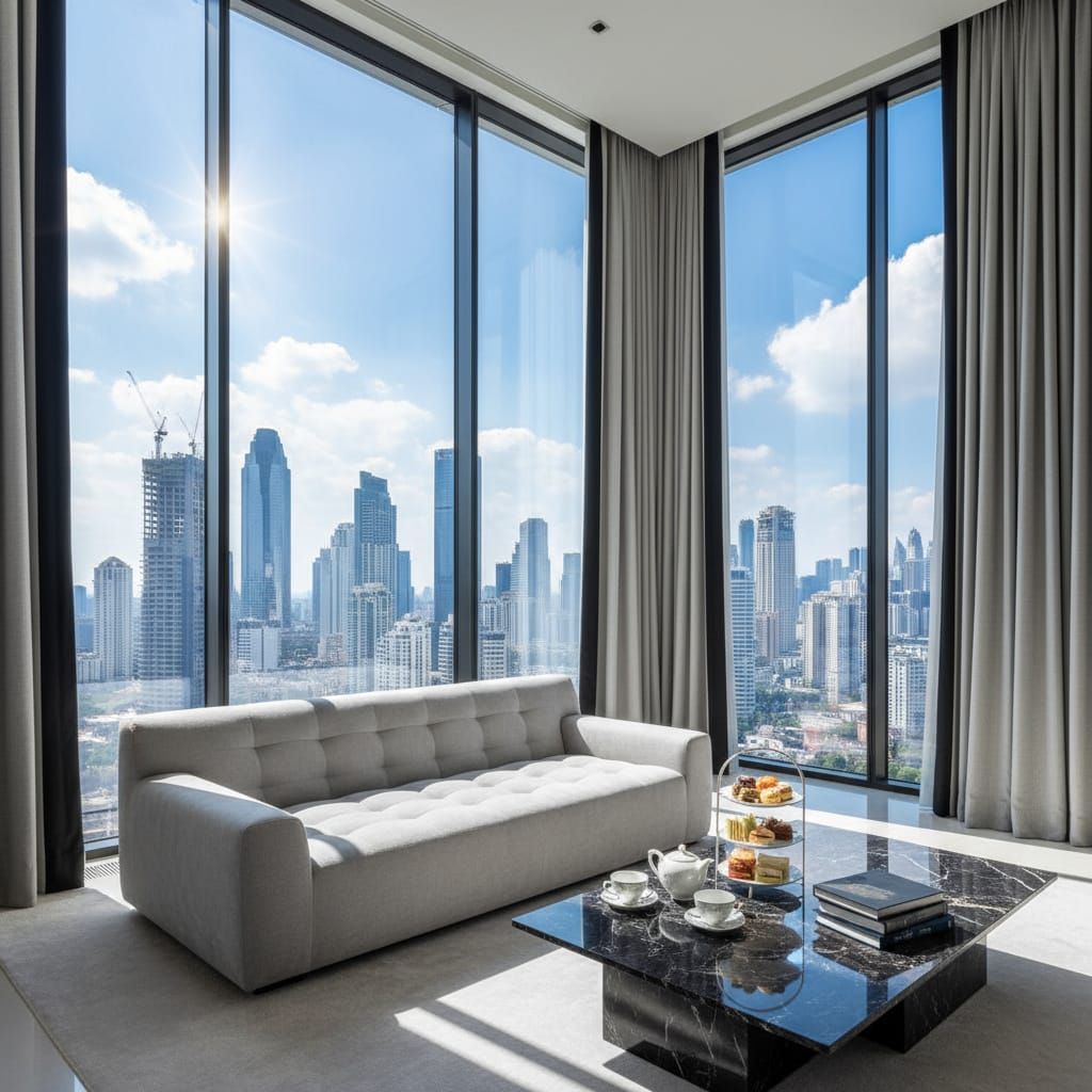 Luxury Modern Mansion With City View