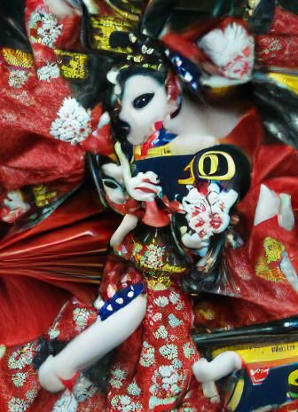 Elegant Oiran Portrait in Digital Art Style