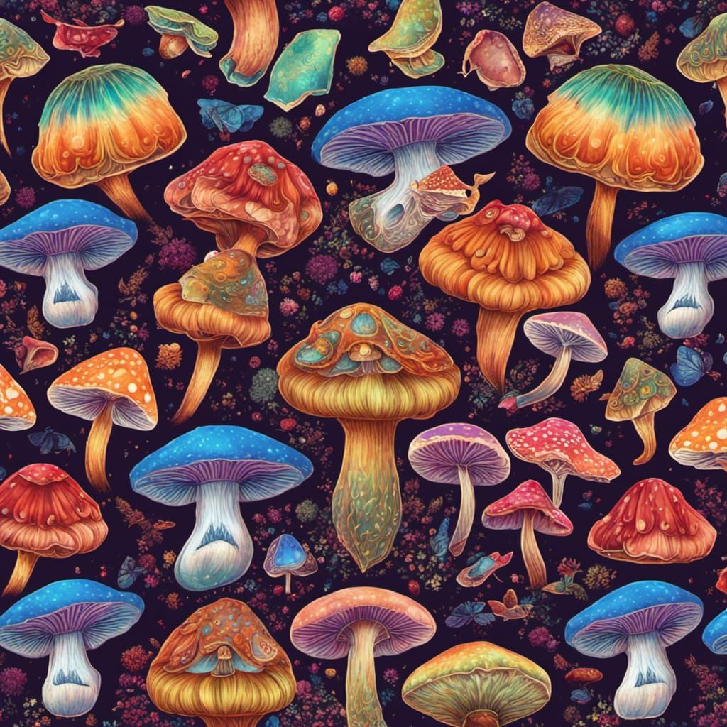 Mushroom Maiden: A Maximalist Microcosm